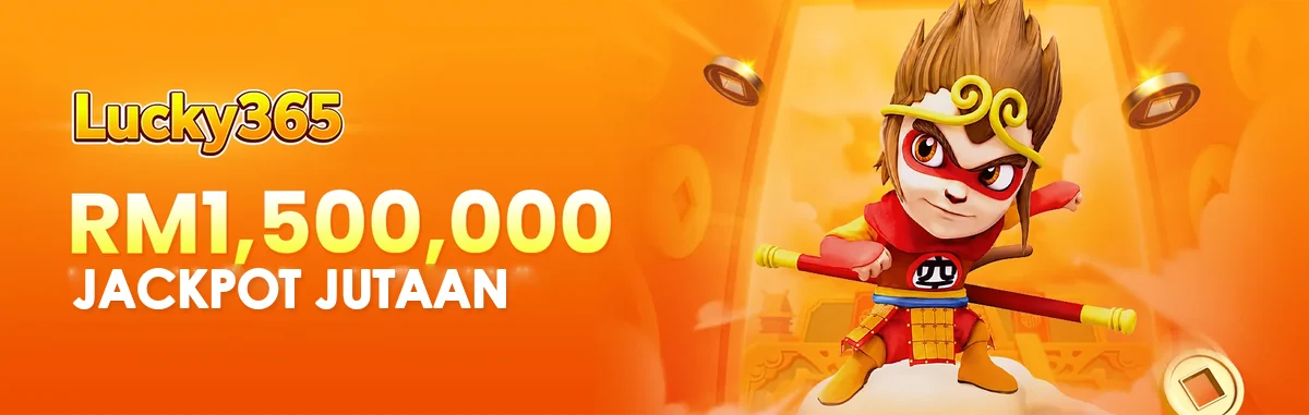Sepanduk Lucky365 di M2: jackpot jutaan bernilai RM1,500,000