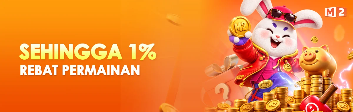 Sepanduk rebat permainan M2 sehingga 1%